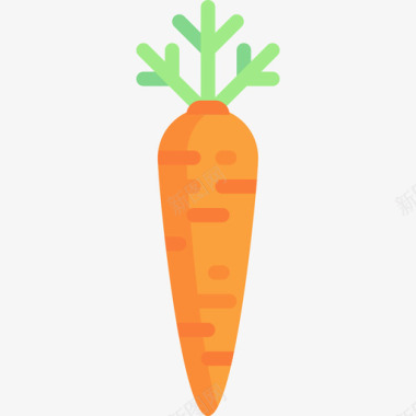 胡萝卜园艺2平坦图标图标