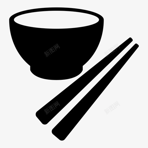 采购产品碗和筷子碗和筷子亚洲食品图标svg_新图网 https://ixintu.com 亚洲食品 晚餐 碗和筷子 采购产品碗和筷子 食品和饮料 餐厅