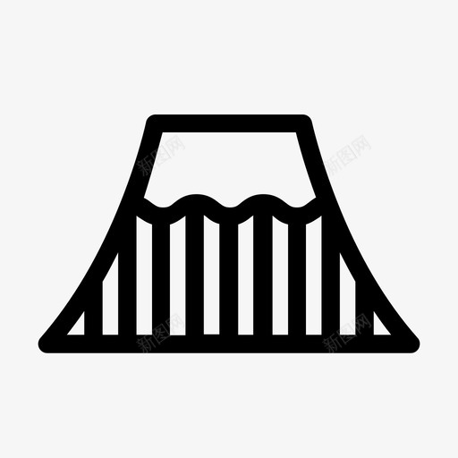 富士远足日本图标svg_新图网 https://ixintu.com 传统 动物 富士 山地 日本 远足