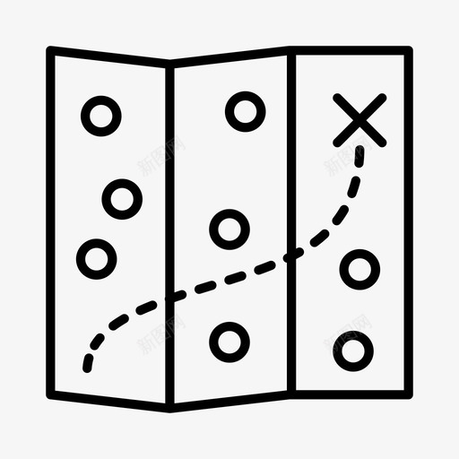 地图定向导航图标svg_新图网 https://ixintu.com 地图 定向 导航 标牌