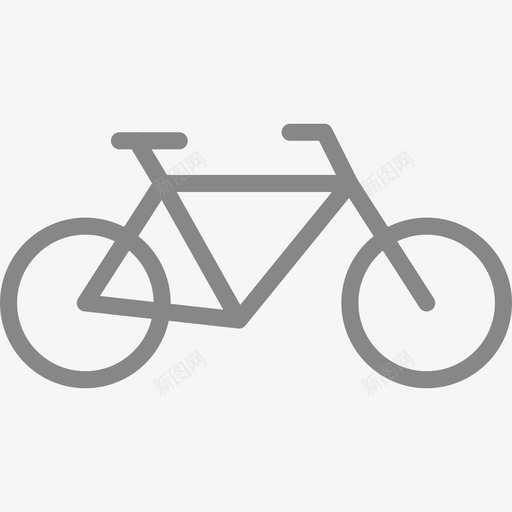 自行车交通工具6平板图标svg_新图网 https://ixintu.com 交通工具6 平板 自行车