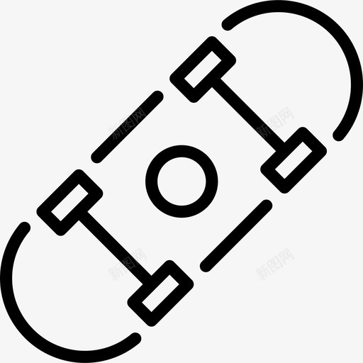 滑板家庭2直线型图标svg_新图网 https://ixintu.com 家庭2 滑板 直线型