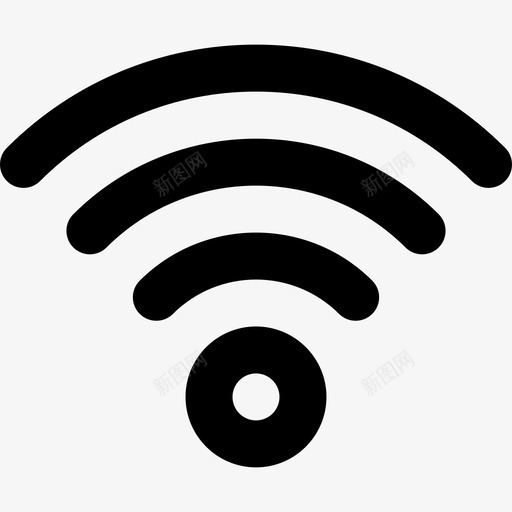 Wifi媒体元素编译线性图标svg_新图网 https://ixintu.com Wifi 媒体元素编译 线性