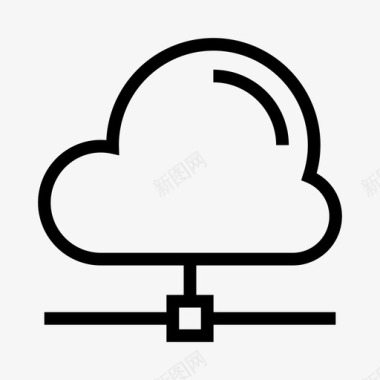 云共享连接数据库图标图标