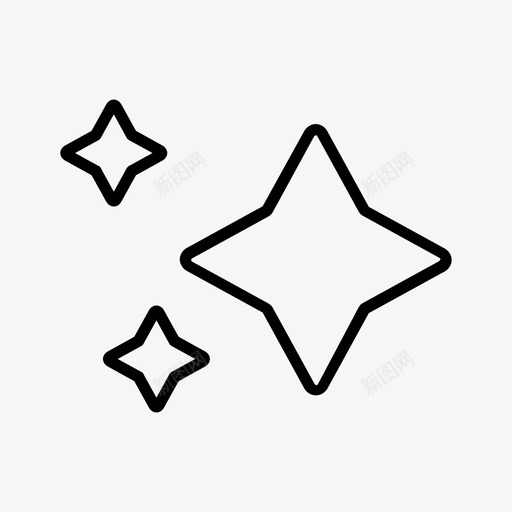 星星装饰夜晚图标svg_新图网 https://ixintu.com 夜晚 形状 星星 用户界面 装饰 闪亮