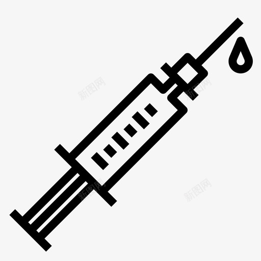 注射器药物皮下注射图标svg_新图网 https://ixintu.com 医疗 注射器 皮下注射 药物