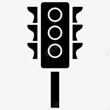 交通灯红绿灯信号灯图标图标