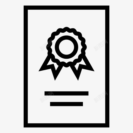 奖项证书文凭图标svg_新图网 https://ixintu.com 奖项 学校2 文凭 证书