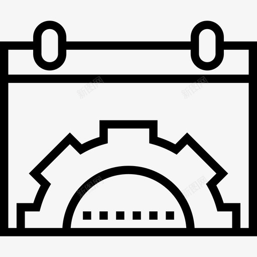 日历启动图标2线性svg_新图网 https://ixintu.com 启动图标2 日历 线性