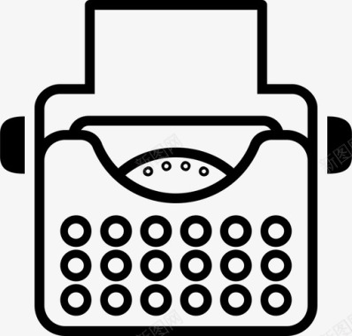 打字机键盘机器图标图标