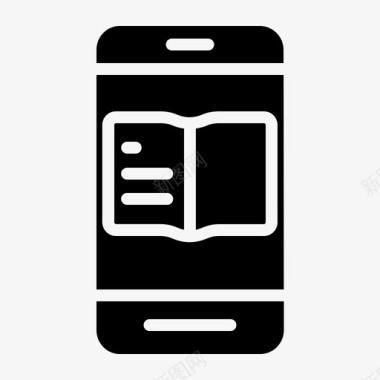 手机书籍教育图标图标