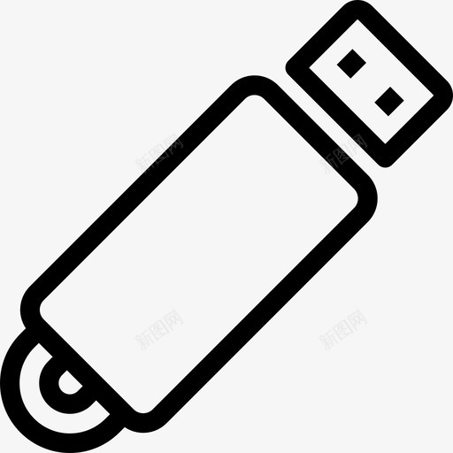 Pendrive技术多媒体收藏2图标svg_新图网 https://ixintu.com Pendrive 多媒体收藏2 技术