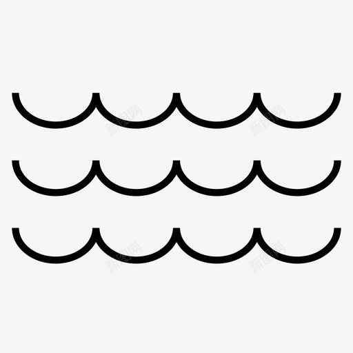 海水浪图标svg_新图网 https://ixintu.com 水 浪 海 海的尖锐