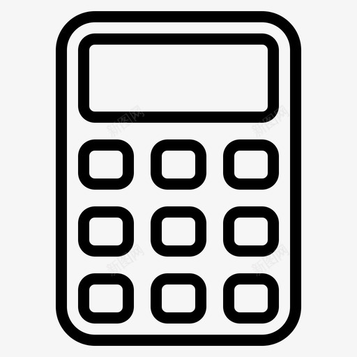 计算器商业金融图标svg_新图网 https://ixintu.com 商业 学校 数学 计算器 返校大纲 金融
