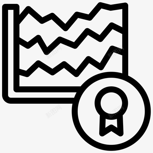 图表分析认证图标svg_新图网 https://ixintu.com 分析 图表 认证