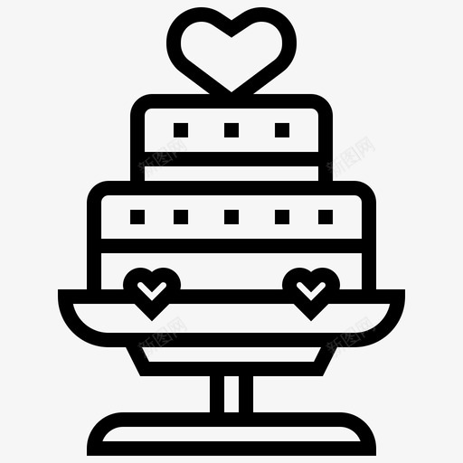蛋糕结婚纪念日结婚图标svg_新图网 https://ixintu.com  金婚纪念 婚礼 情人节 结婚 结婚纪念日 结婚行 蛋糕 金婚纪念