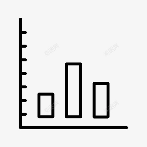 图表条形图细图表图标svg_新图网 https://ixintu.com 图表 条形图 细图表