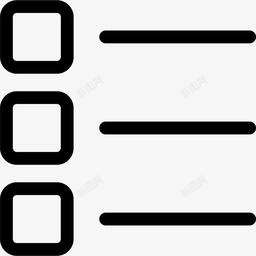 列表界面图标资源线性svg_新图网 https://ixintu.com 列表 界面图标资源 线性