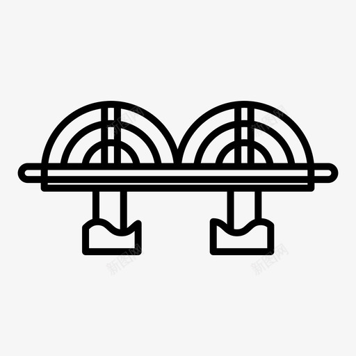 桥梁建筑旅游图标svg_新图网 https://ixintu.com 建筑 旅游 桥梁