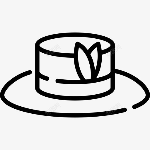 帽子澳大利亚2线性图标svg_新图网 https://ixintu.com 帽子 澳大利亚2 线性