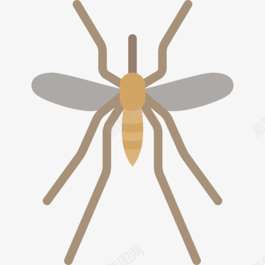 蚊子动物19扁平图标图标