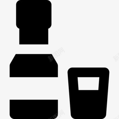 龙舌兰酒墨西哥元素4填充图标图标