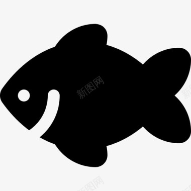 鱼食物固体过敏性食物图标图标