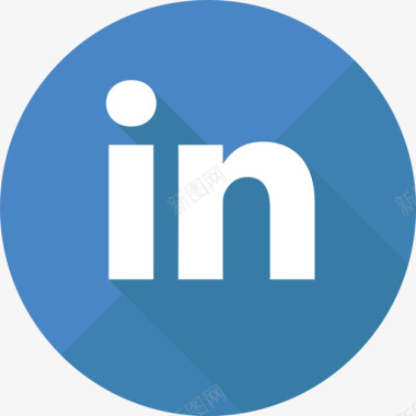 Linkedin社交媒体circleflat图标图标