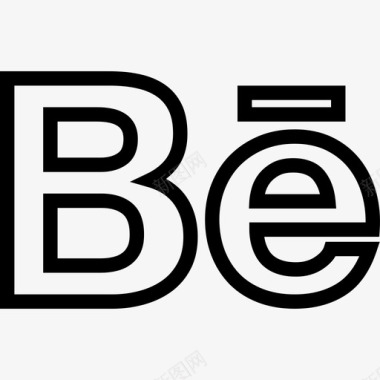 Behance品牌系列直线型图标图标