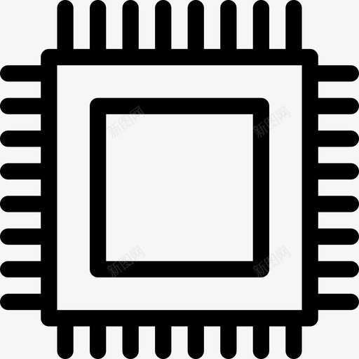 微型芯片硬件套件线性图标svg_新图网 https://ixintu.com 微型芯片 硬件套件 线性