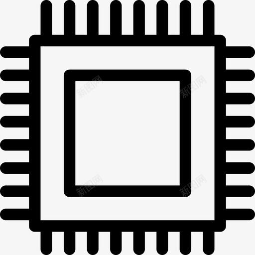 微型芯片硬件套件线性图标svg_新图网 https://ixintu.com 微型芯片 硬件套件 线性