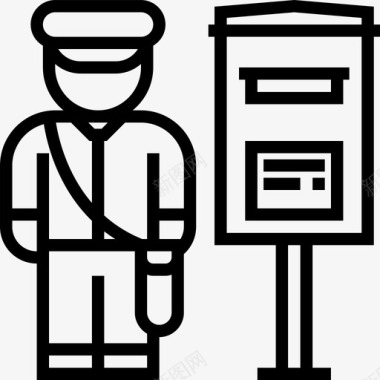 邮递员职业2直系图标图标