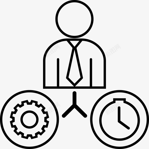 工作与时间业务装备图标svg_新图网 https://ixintu.com 业务 业务细线 人 工作 工作与时间 装备