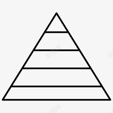 金字塔图图表信息图表轮廓图标图标