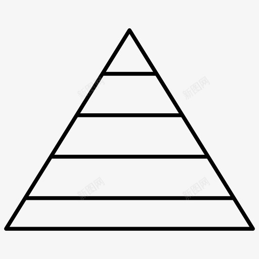 金字塔图图表信息图表轮廓图标svg_新图网 https://ixintu.com 信息图表轮廓图标 图表 金字塔图