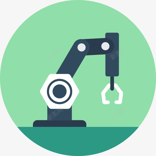 工业机器人制造和生产圆形图标svg_新图网 https://ixintu.com 制造和生产 圆形 工业机器人