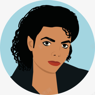 迈克尔杰克逊音乐娱乐圆形公寓图标图标