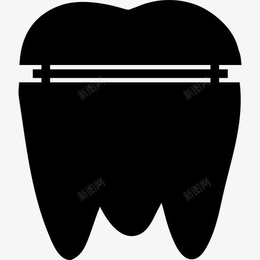 磨牙冠医疗收集2填充物图标svg_新图网 https://ixintu.com 医疗收集2 填充物 磨牙冠