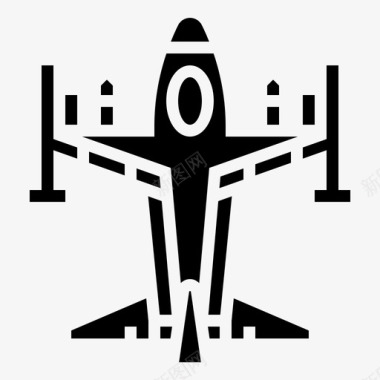 飞机军用航天器图标图标