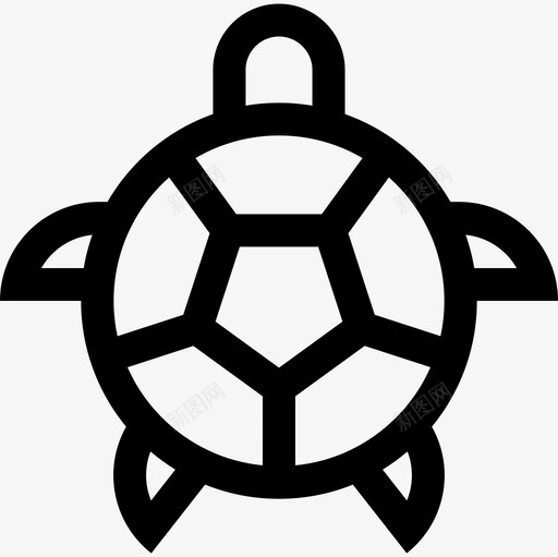 海龟海洋生物5直系图标svg_新图网 https://ixintu.com 海洋生物5 海龟 直系