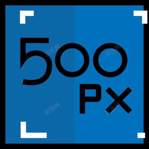 500px徽标线性颜色图标svg_新图网 https://ixintu.com 500px 徽标 线性颜色