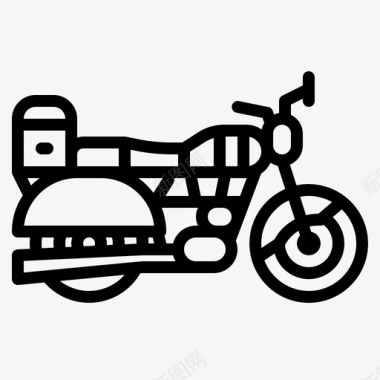 摩托车旅游运输图标图标
