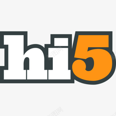Hi5社交媒体徽标2扁平图标图标