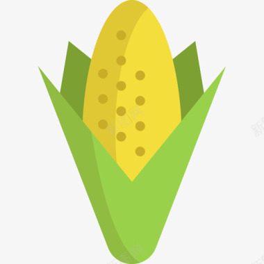 玉米秋季元素4平坦图标图标