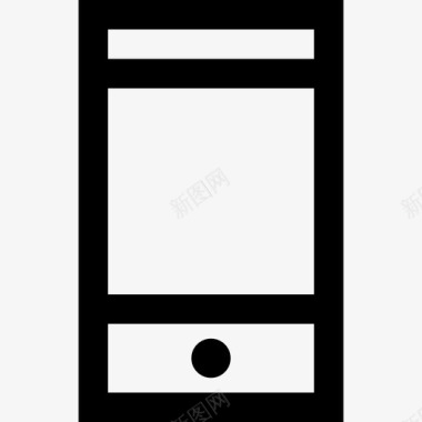 智能手机网页7线性图标图标