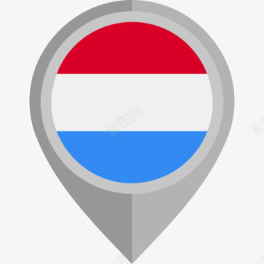卢森堡国旗圆形图标图标