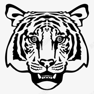 老虎非洲虎脸图标图标