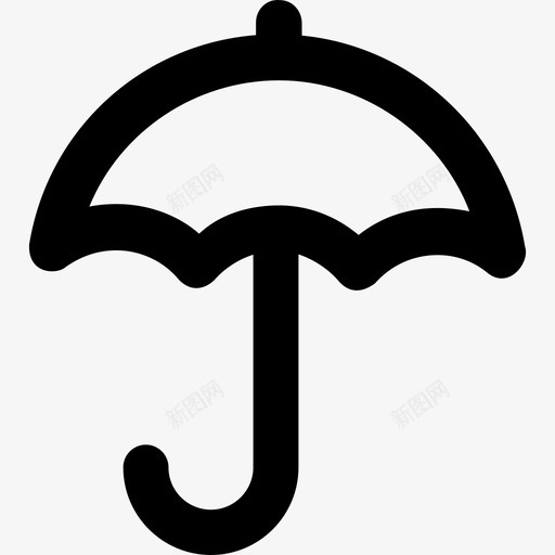 雨伞时尚经典系列醒目圆形图标svg_新图网 https://ixintu.com 时尚经典系列 醒目圆形 雨伞