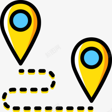 线路针脚和位置3黄色图标图标