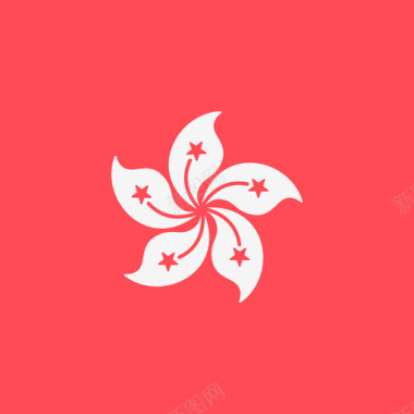 香港国际旗帜4广场图标图标